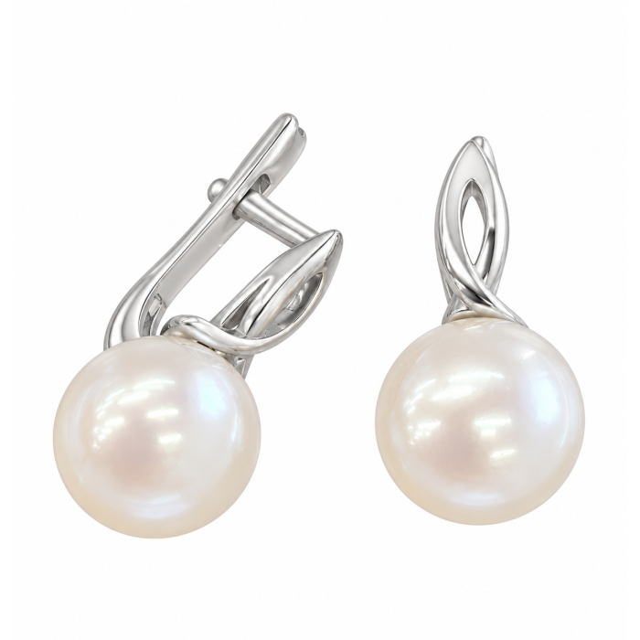 Сережки «Сенсея» з перлами, арт. 2456/1р-PWT