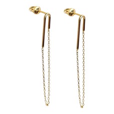 Золоті сережки з підвісками Артикул 2010570101