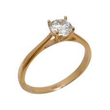 Золота каблучка з вставками цирконію  Артикул 1111286101