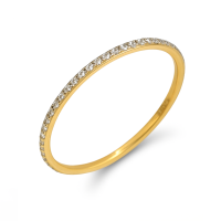 Золота каблучка з вставками цирконію Розмір 14,5 Артикул 1101281101