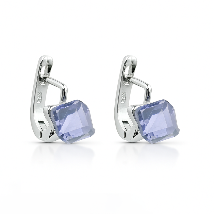 Срібні сережки з фіанітом Артикул 9520432тф