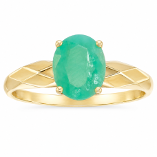Золота каблучка зі смарагдом 1,44 ct, арт. 11880,