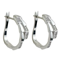 Золоті сережки з білого золота Артикул 2192133102