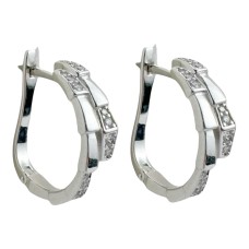 Золоті сережки з білого золота Артикул 2192133102