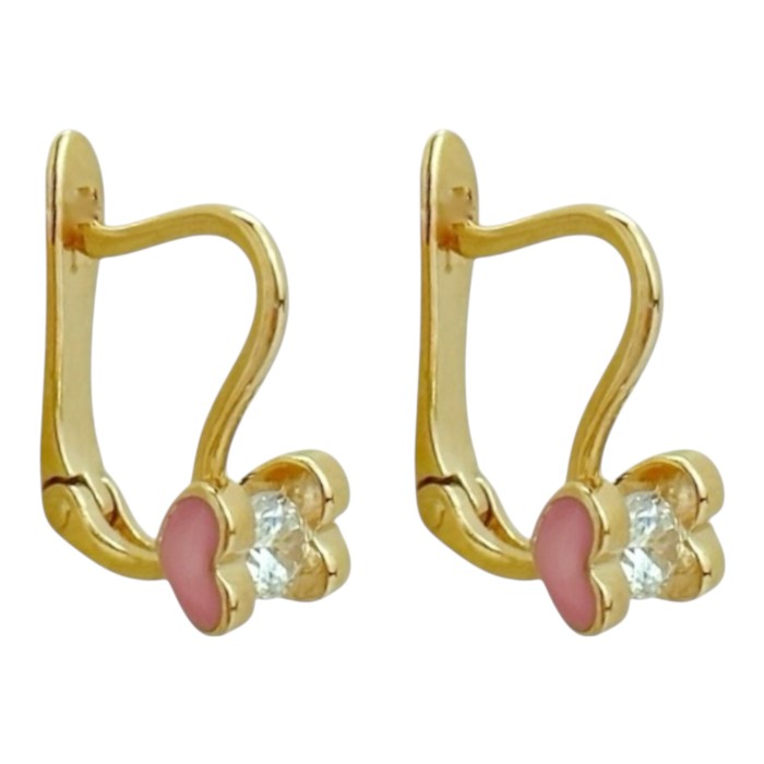 Золоті сережки з вставками цирконію Артикул 2109193101