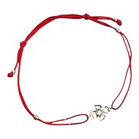 Браслет з золотою підвіскою з вставкою цирконію Розмір 23,0 Артикул 4103809101