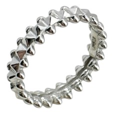 Золота каблучка з білого золота  Артикул 1011604102