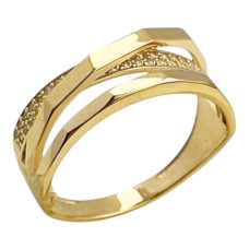 Золота каблучка з вставками цирконію  Артикул 1191364101