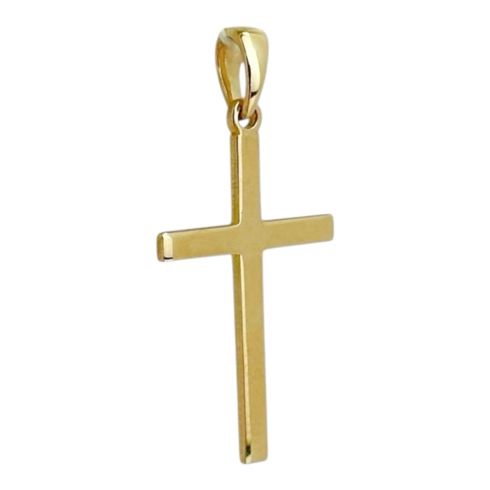 Золотий хрестик без розп'яття Артикул 3003840101