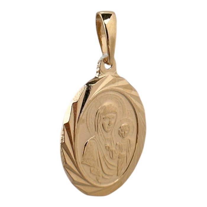 Золота підвіска-іконка Божої Матері Артикул 100237