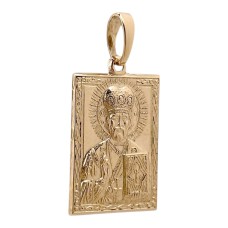 Золота підвіска-іконка Св.Микола Чудотворець Артикул 100405