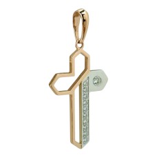 Золота підвіска-хрестик Артикул 270132