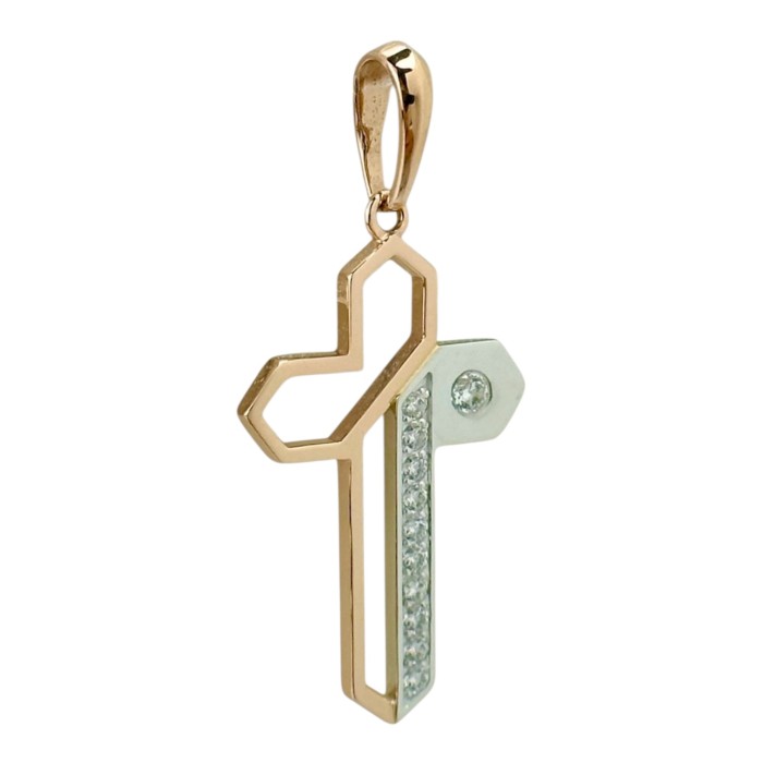Золота підвіска-хрестик Артикул 270132