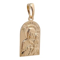 Золота підвіска-іконка Божої Матері Артикул 100565