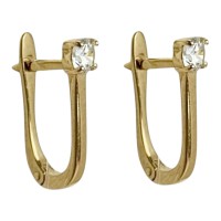 Золоті сережки з вставкою цирконію Артикул 2109083101