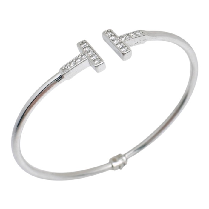 Срібний браслет з вставками фіанітів Артикул GS-04-BrcltTFNGs-10