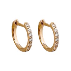 Золоті сережки з вставками цирконію Артикул 2106552101