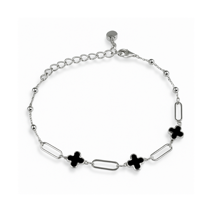 Срібний браслет "Листок щастя" Артикул 550356