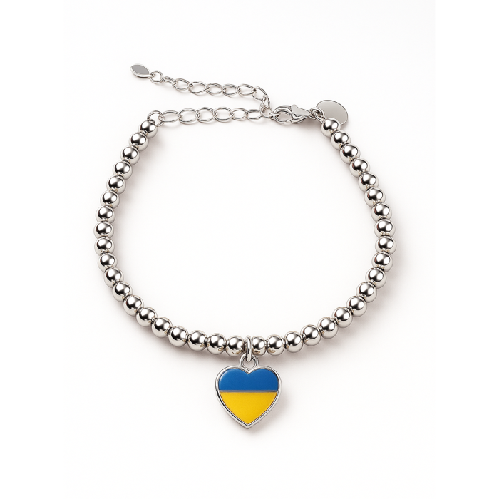 Срібний браслет патріотичний Артикул 550371