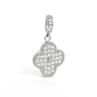 Срібна підвіска з фіанітами Артикул R180
