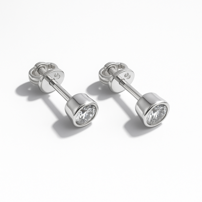 Золоті сережки з білого золота Артикул 2110206102