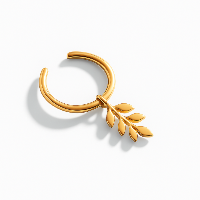 Золоті сережки-каффи. Артикул   с08039