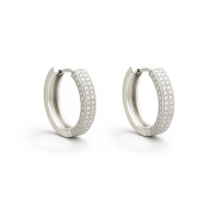 Срібні сережки з кубічним цирконієм Артикул 496