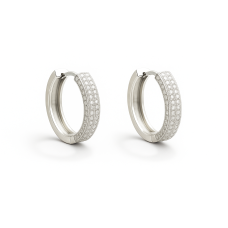 Срібні сережки з кубічним цирконієм Артикул 496