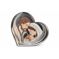 Срібна ікона Св Родина Артикул QF6003/3C (15,5*14 см)