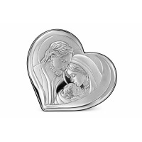 Срібна ікона Свята Родина Артикул 6432/2 (11*9,6 см)