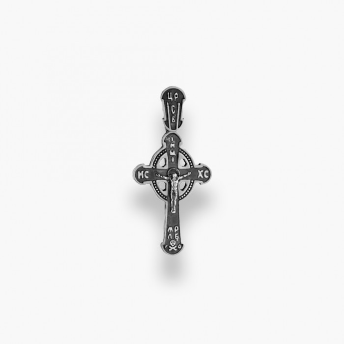 Срібний хрестик з розп'яттям  Артикул : Г-50111ч