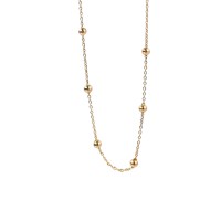 Золоте кольє з кульками 45см Артикул 860253