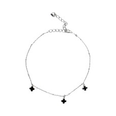 Срібний браслет на ногу Артикул  550334Нч