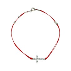 Срібний шовковий браслет Артикул 9571БЦ24  Розмір  20,0 