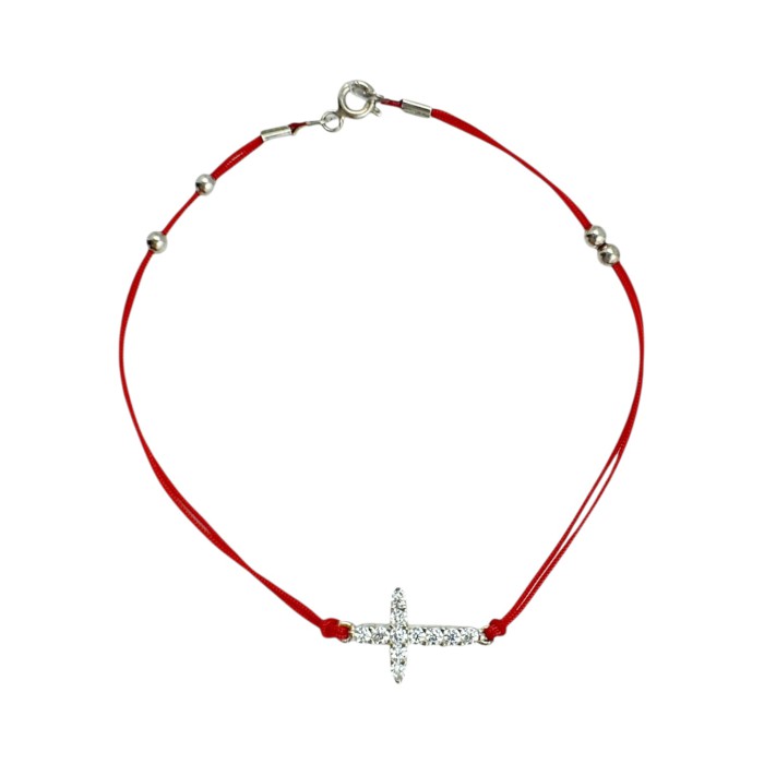 Срібний шовковий браслет Артикул 9571БЦ24