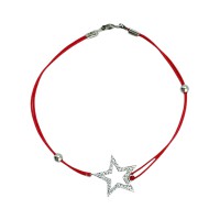 Срібний шовковий браслет Артикул b15713 Розмір 17.0