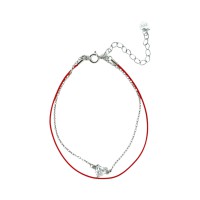 Срібний шовковий браслет Артикул 78132 Розмір 16.5 