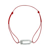 Срібний шовковий браслет Артикул 463б Розмір 15,0 