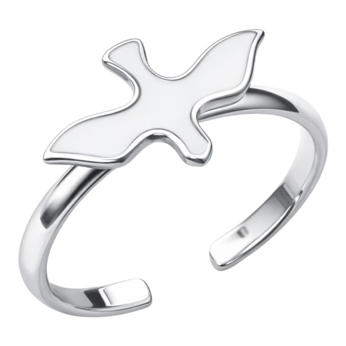 Срібна каблучка ластівка ВС-608ер Розмір б/р