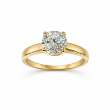 Золота каблучка на пропозицію з фіанітом Артикул 1441а