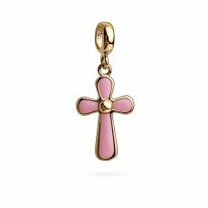 Золотий хрестик з емаллю Артикул 3112483101