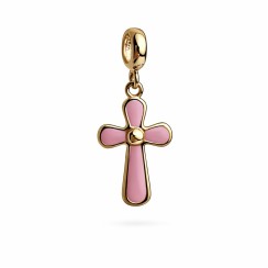 Золотий хрестик з емаллю Артикул 3112483101