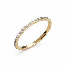 Золота каблучка з фіанітами Артикул 1101281101