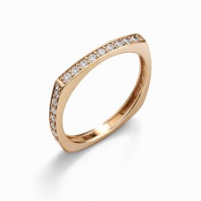 Золота каблучка з фіанітами Артикул 1109439101
