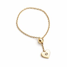 Золота каблучка з сердечком Артикул 1092164101