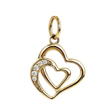 Золота підвіска сердечко Артикул 3112465101