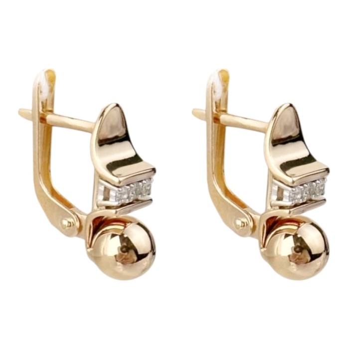 Золоті сережки Артикул 430247