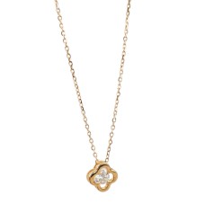 Золоте кольє "Листок щастя" Артикул 860464