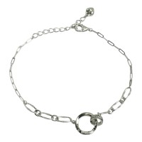 Срібний браслет мінімалізм Розмір 15-20 см Артикул 4092б