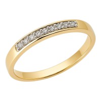 Золота каблучка з діамантами Артикул 12067 Розмір 17.0